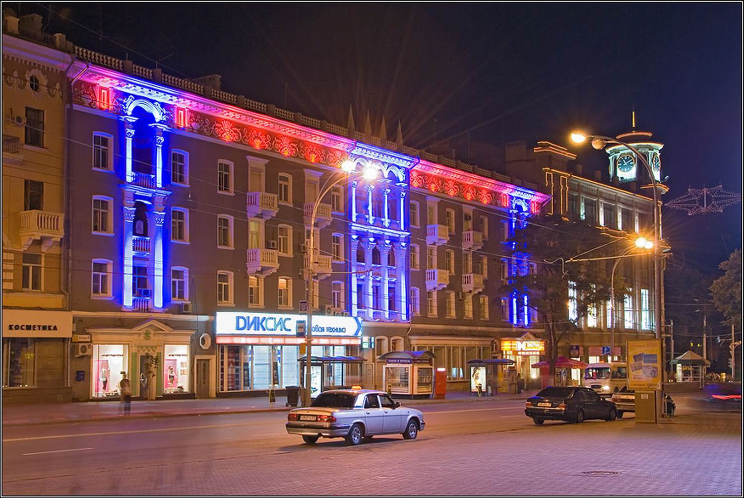 Ростов-на-Дону здания с подсветкой