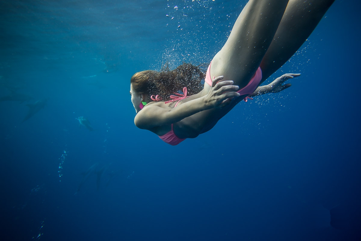 Lesbian swimming